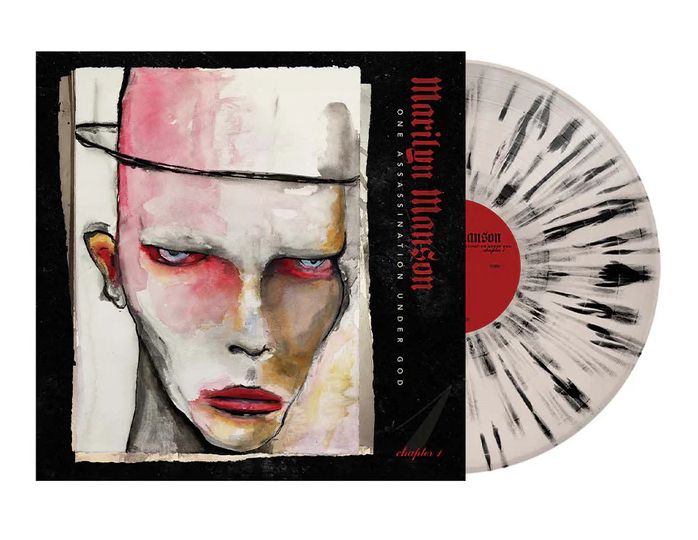 MARILYN MANSON - ONE ASSASSINATION UNDER GOD - CHAPTER 1 (TAN w/BONE/ RED/ BLACK SPLATTER VINYL)