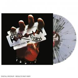 BRITISH STEEL BLACK/ WHITE SPLATTER VINYL (LP)